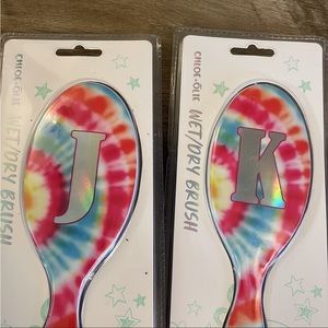 Brand new Tie dye wet and dry brush letter k&j